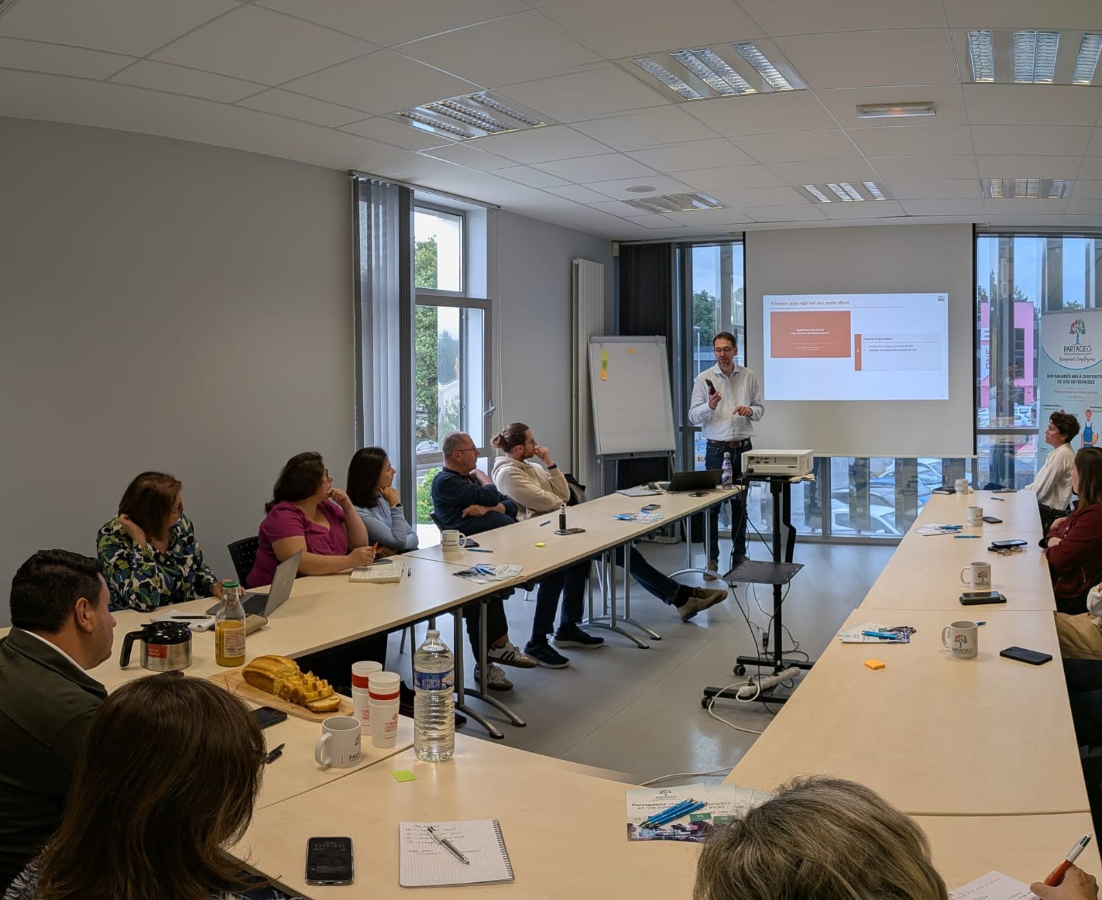 Atelier - partageo - petit dejeuner - entreprises - rencontre - vendée - challans - ge - Groupement employeurs - temps partagé
